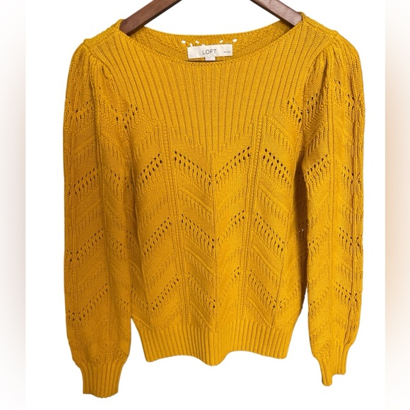 LOFT Sweaters - LOFT Mustard Knit Sweater